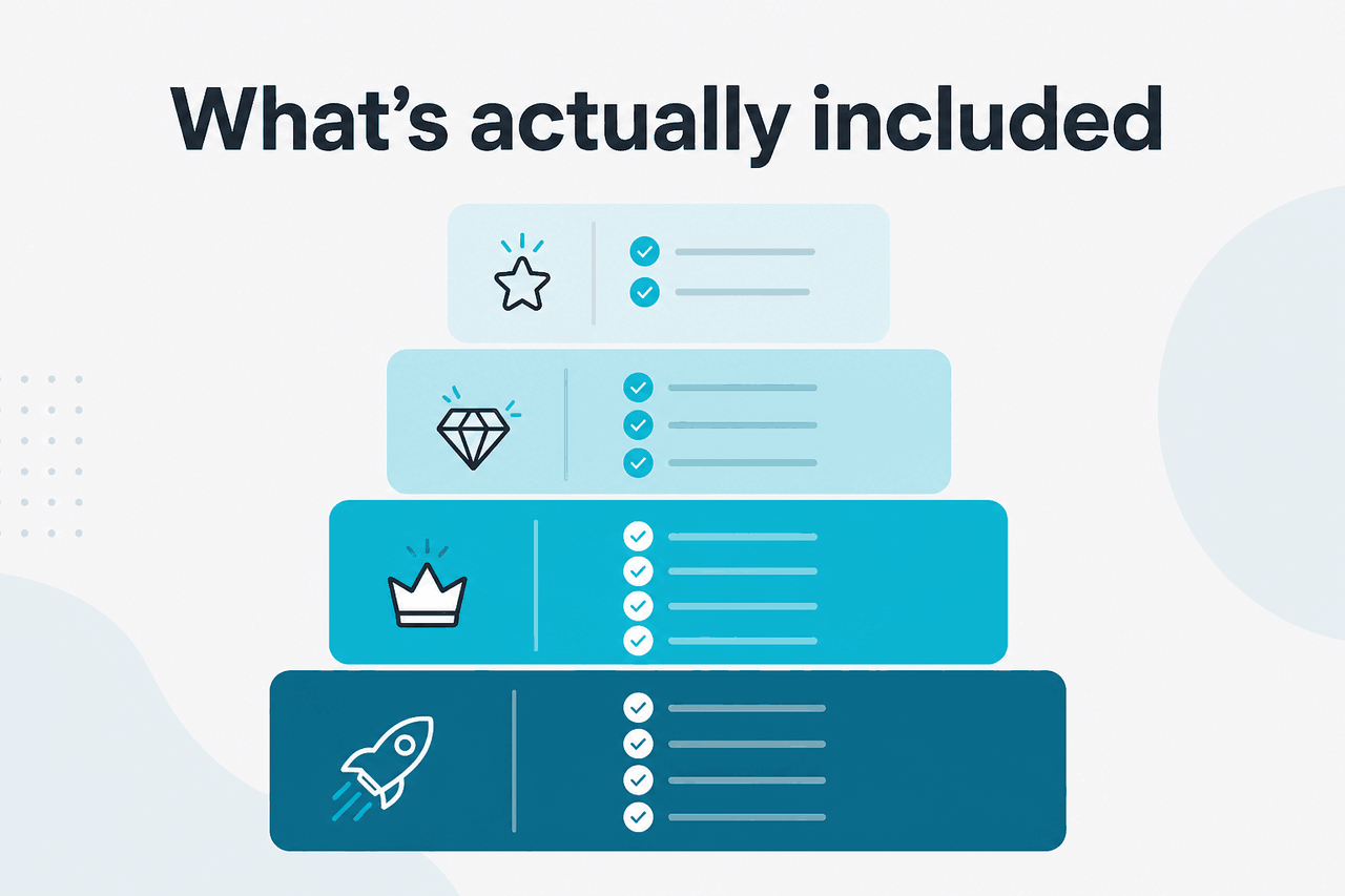 Abstract subscription-tier illustration