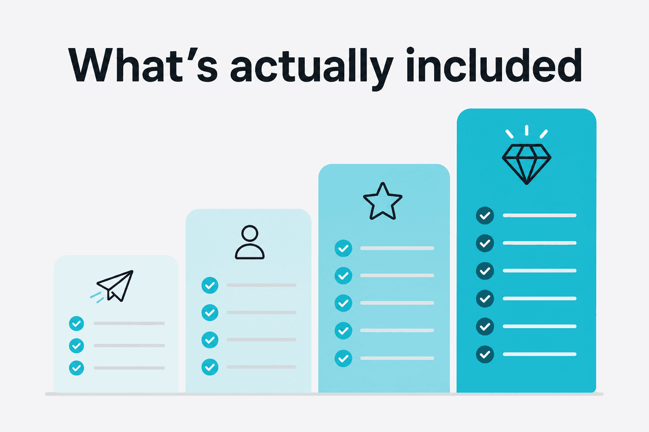 Abstract subscription-tier illustration