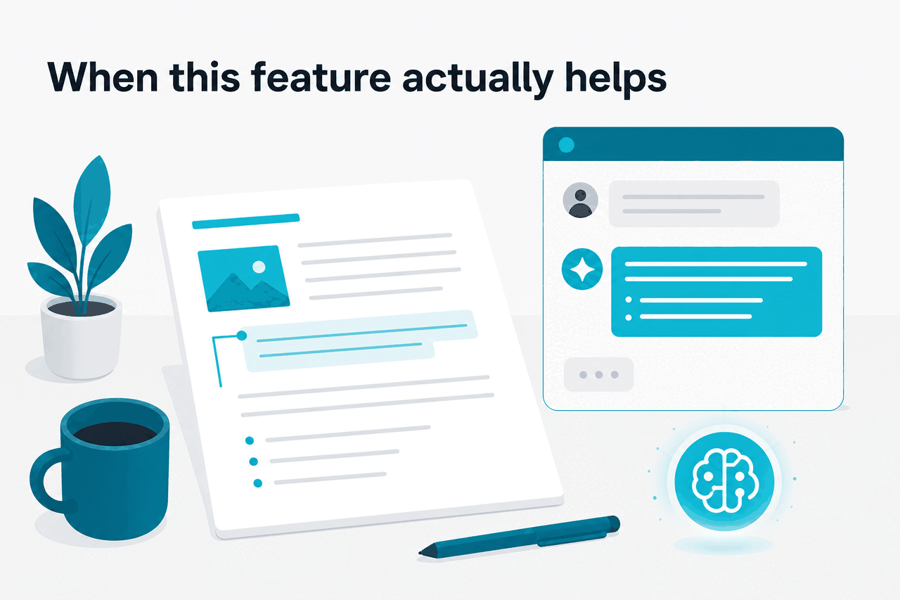 Use-case scene for claude context window