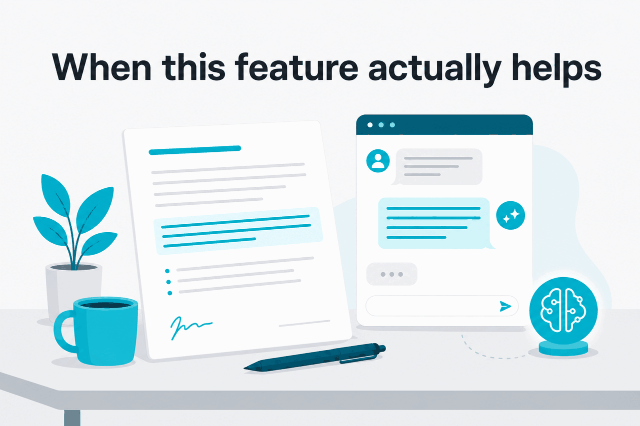 Use-case scene for claude project knowledge