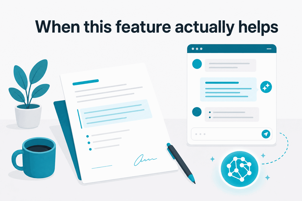 Use-case scene for claude sites