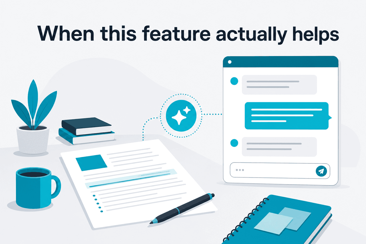 Use-case scene for claude extended thinking