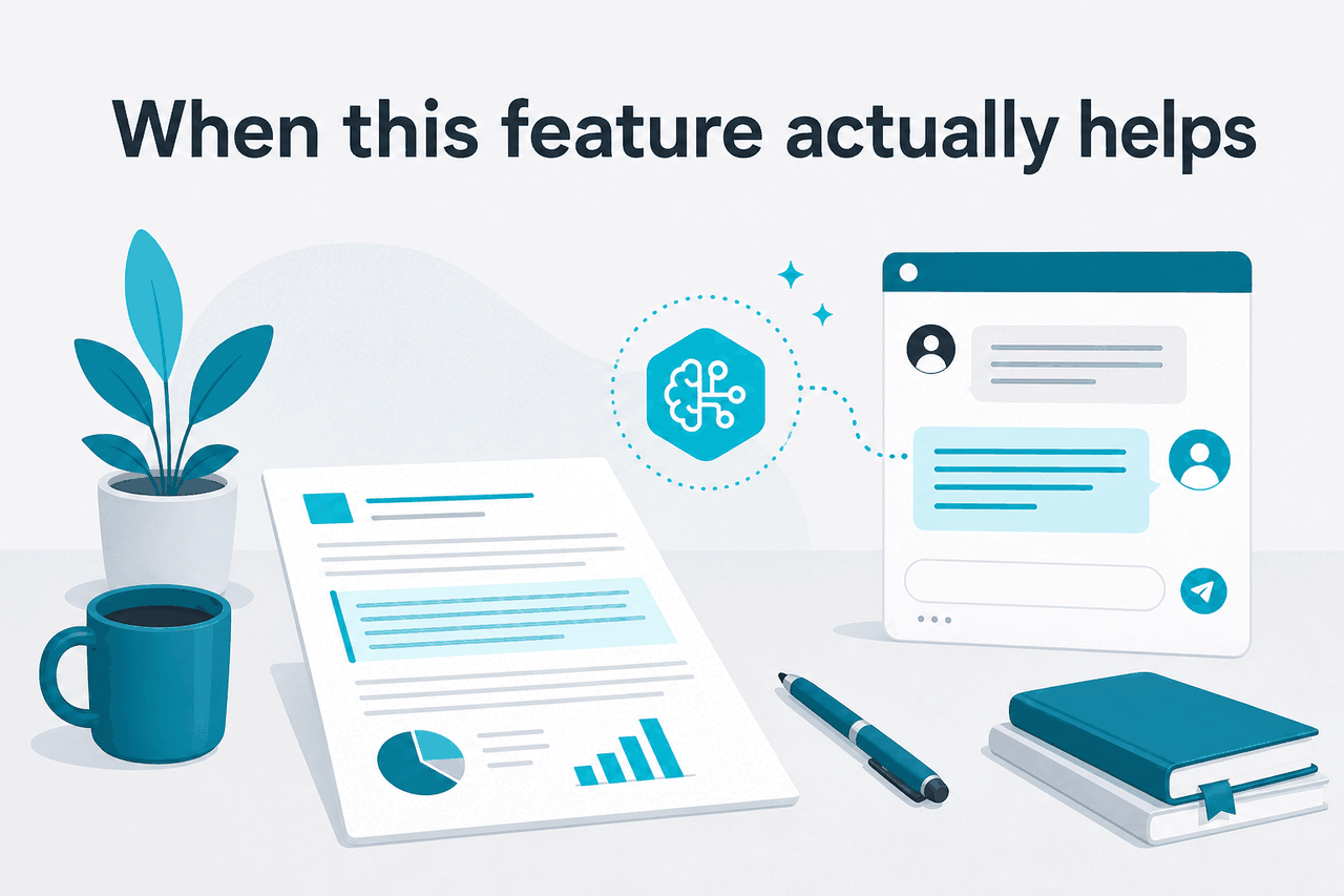 Use-case scene for claude conversation history