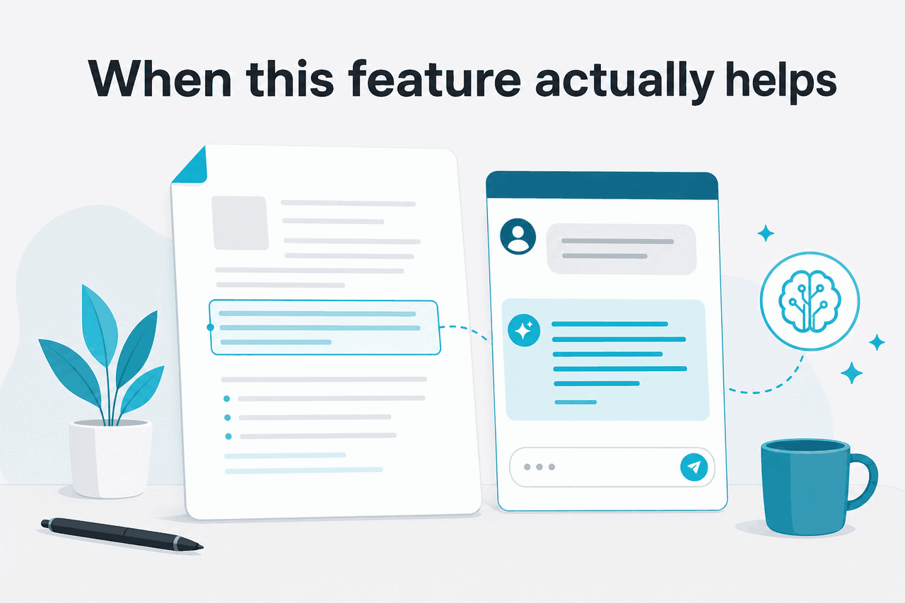 Use-case scene for claude artifacts